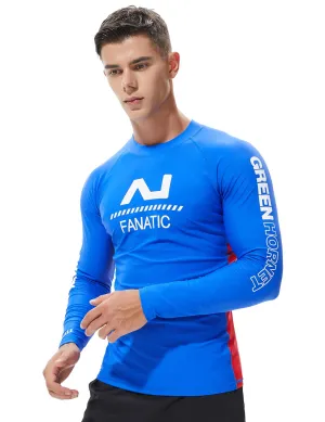 TAUWELL Men's Long Sleeve Rash Guard Surfing Shirt 8801