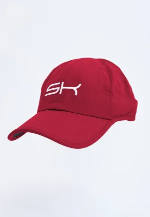 Tennis cap, bordeaux red