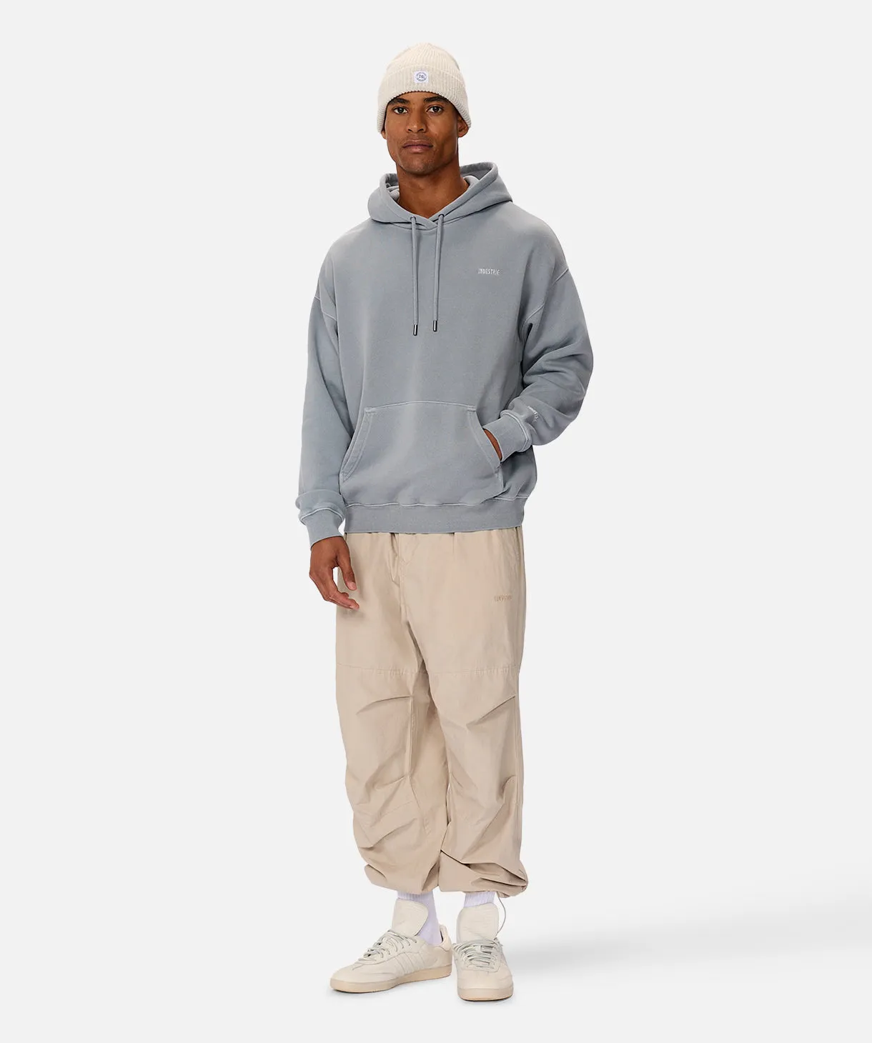 The Del Sur Washed Hood - Lake Blue