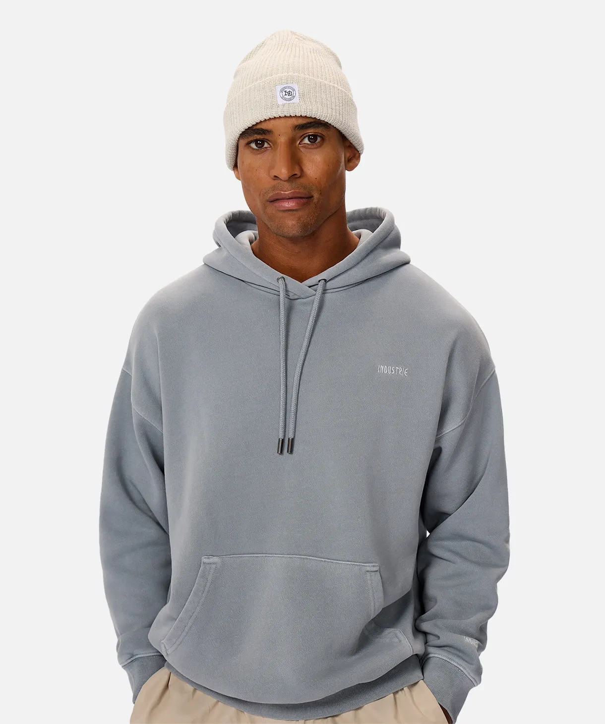 The Del Sur Washed Hood - Lake Blue