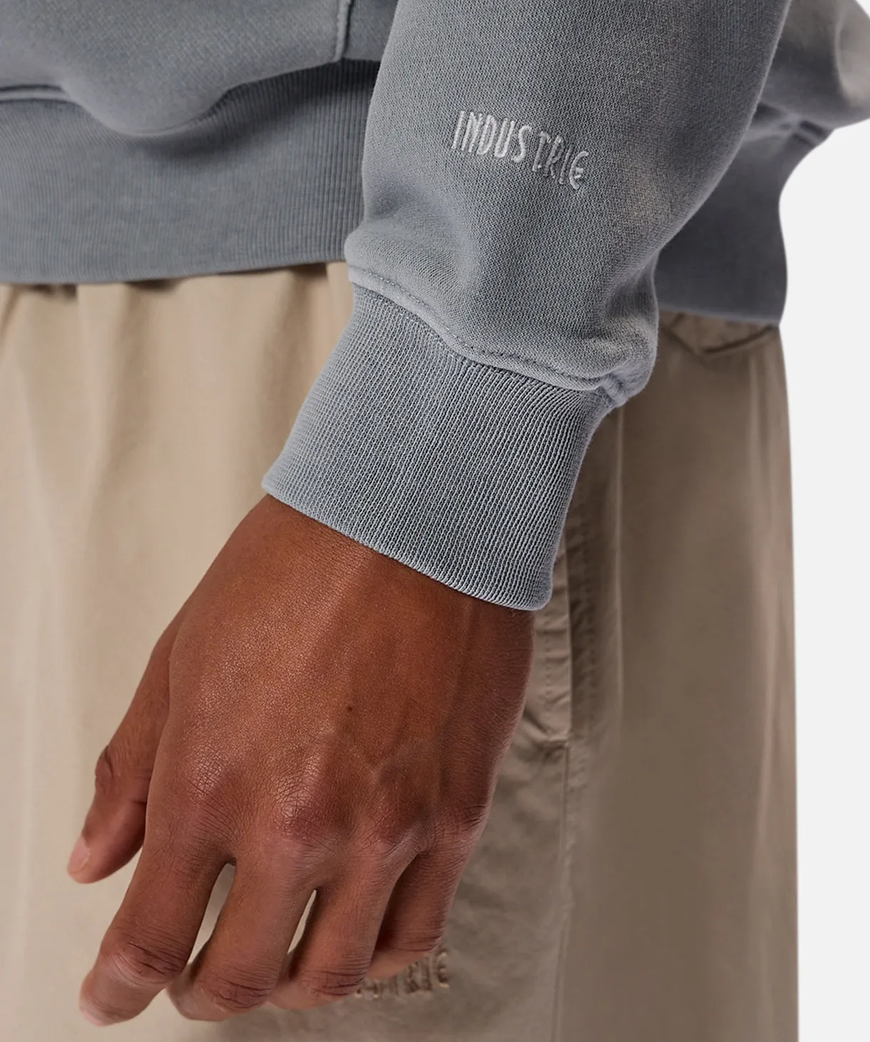 The Del Sur Washed Hood - Lake Blue