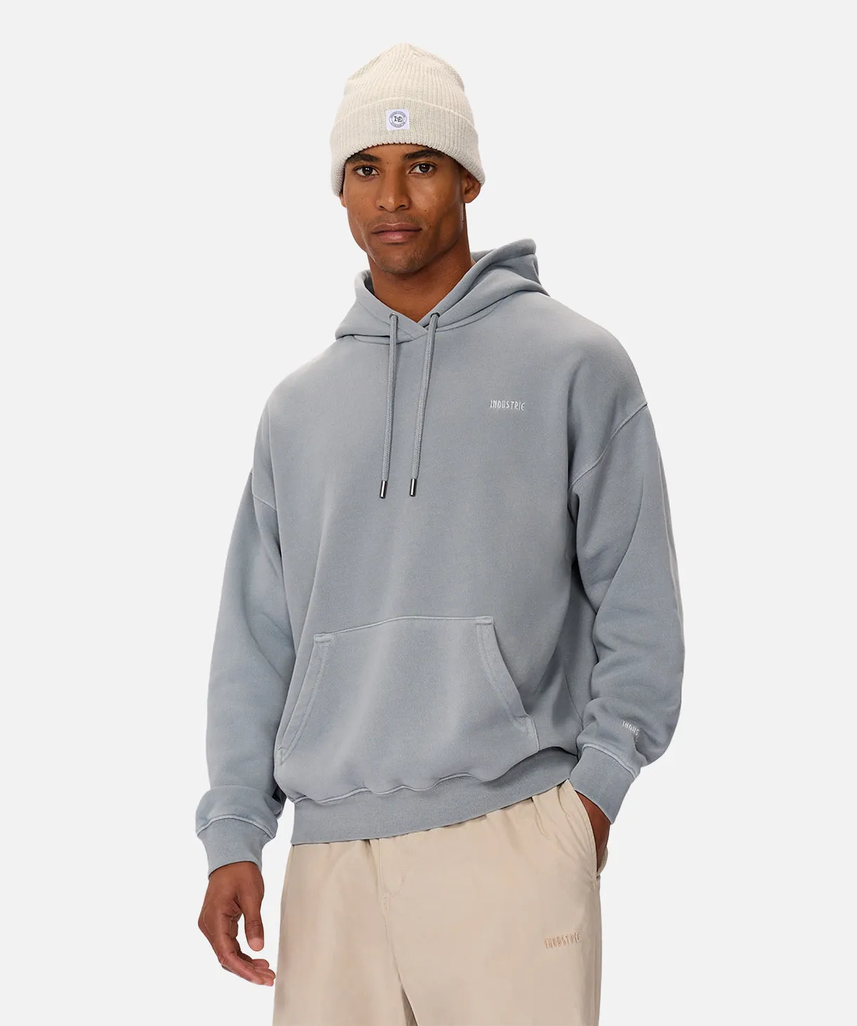 The Del Sur Washed Hood - Lake Blue