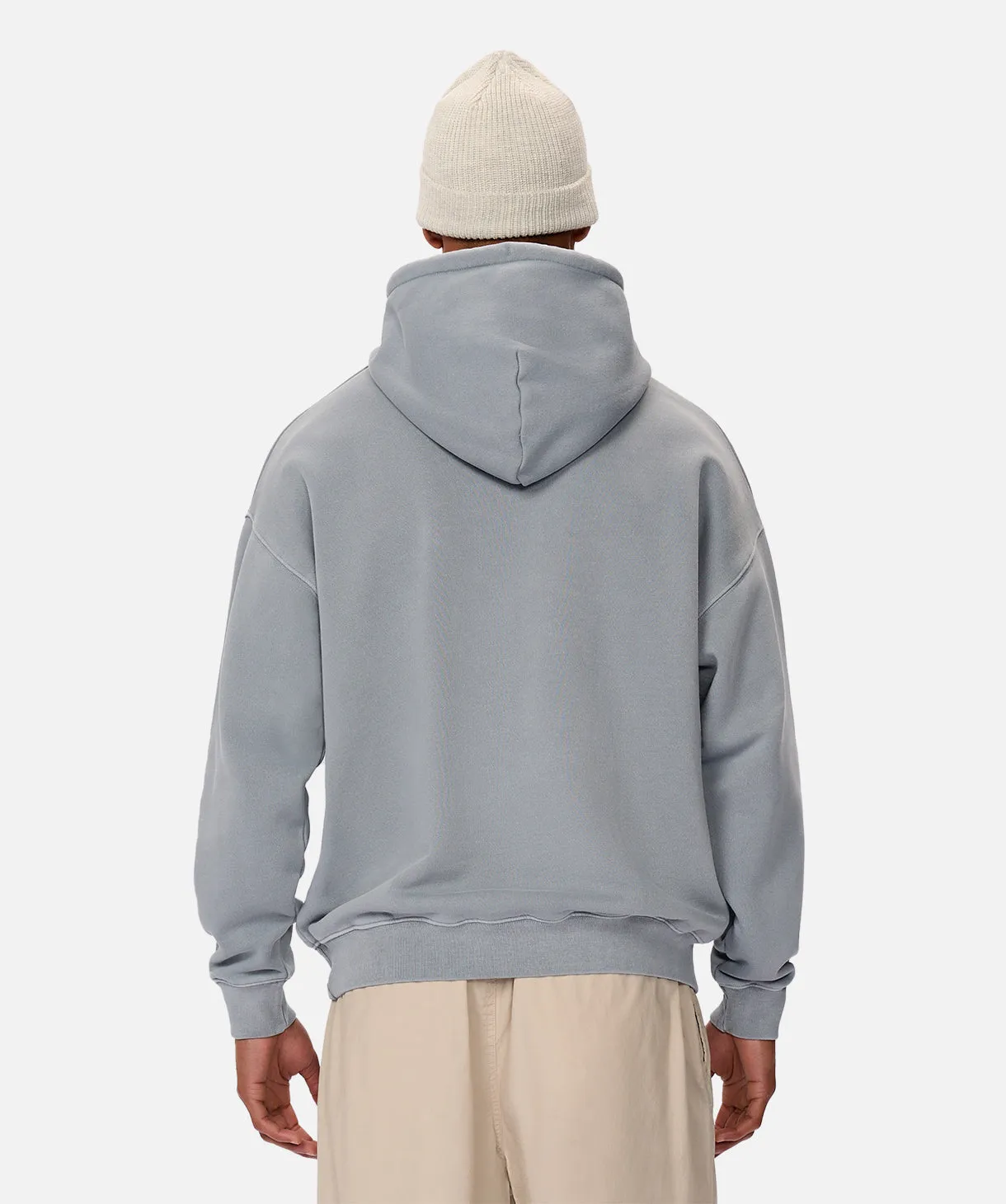 The Del Sur Washed Hood - Lake Blue