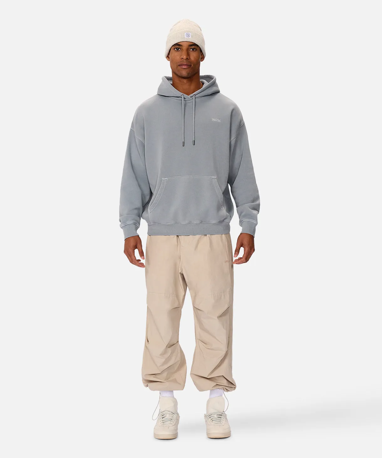 The Del Sur Washed Hood - Lake Blue