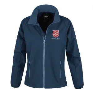 The Salvation Army_Regent Hall | Womens Core printable softshell jacket | Navy/Navy
