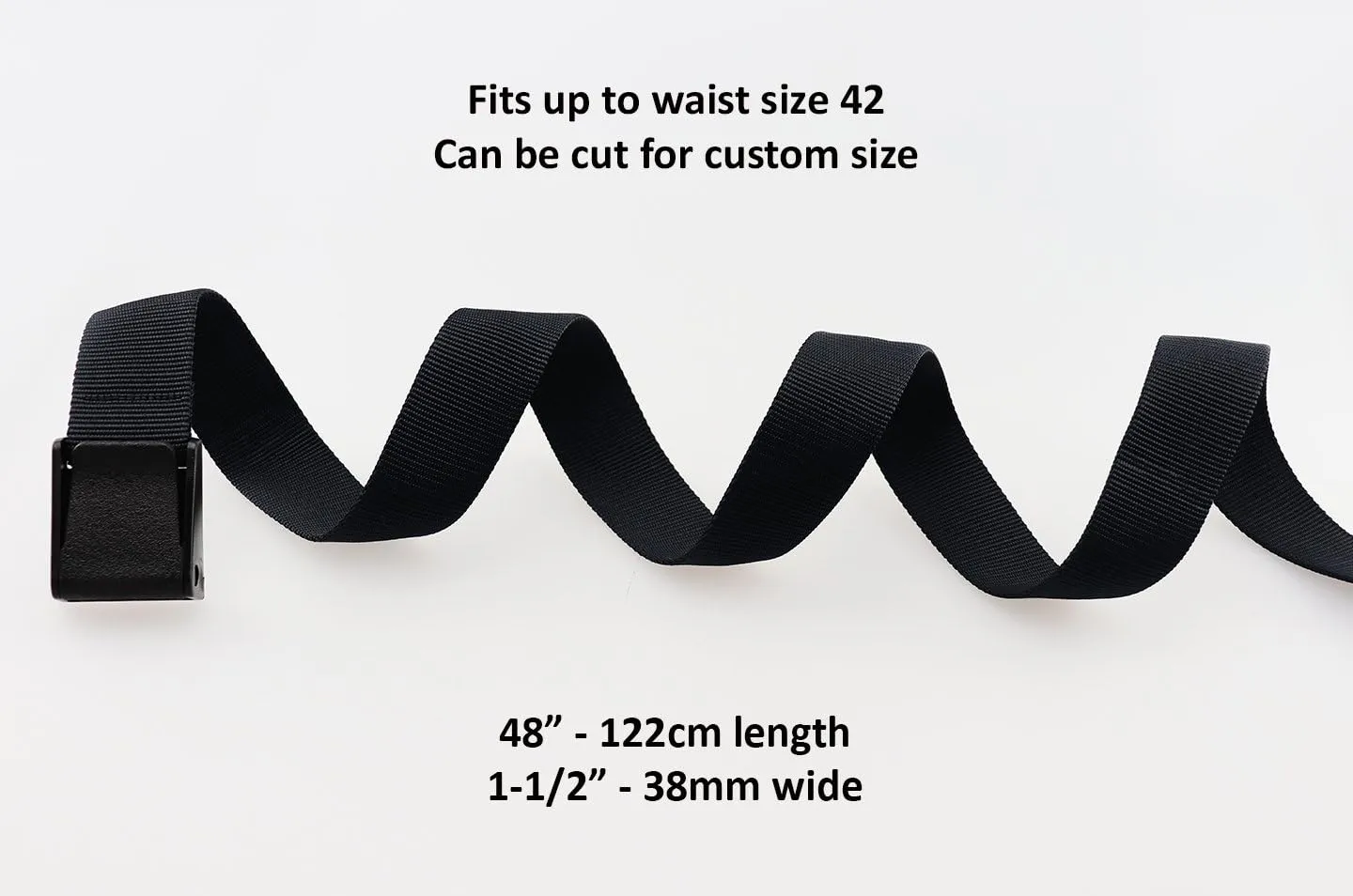 Thomas Bates Titan Durable Outdoor Nylon Web Belt Metal Free