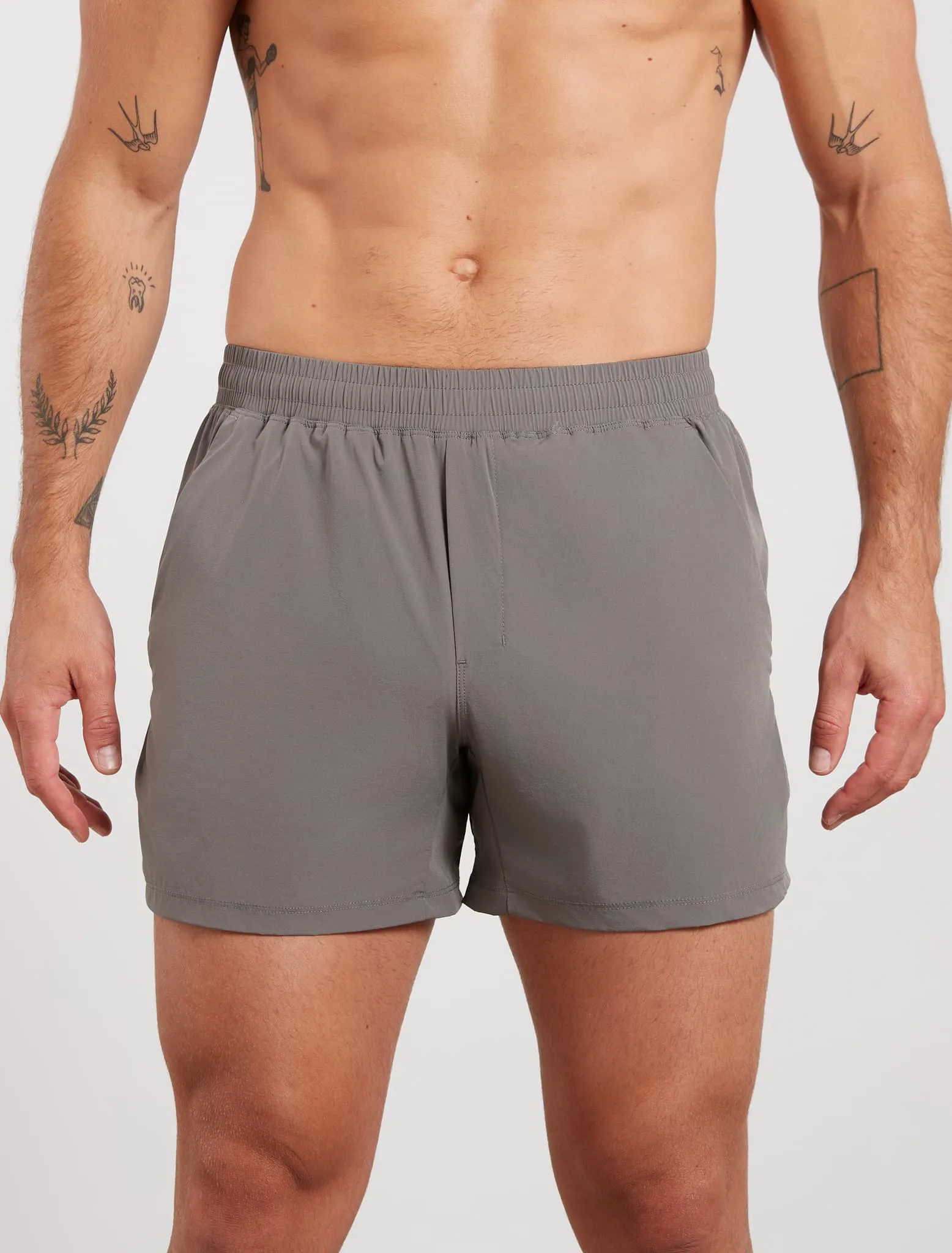 Training 5" Shorts - Light Grey