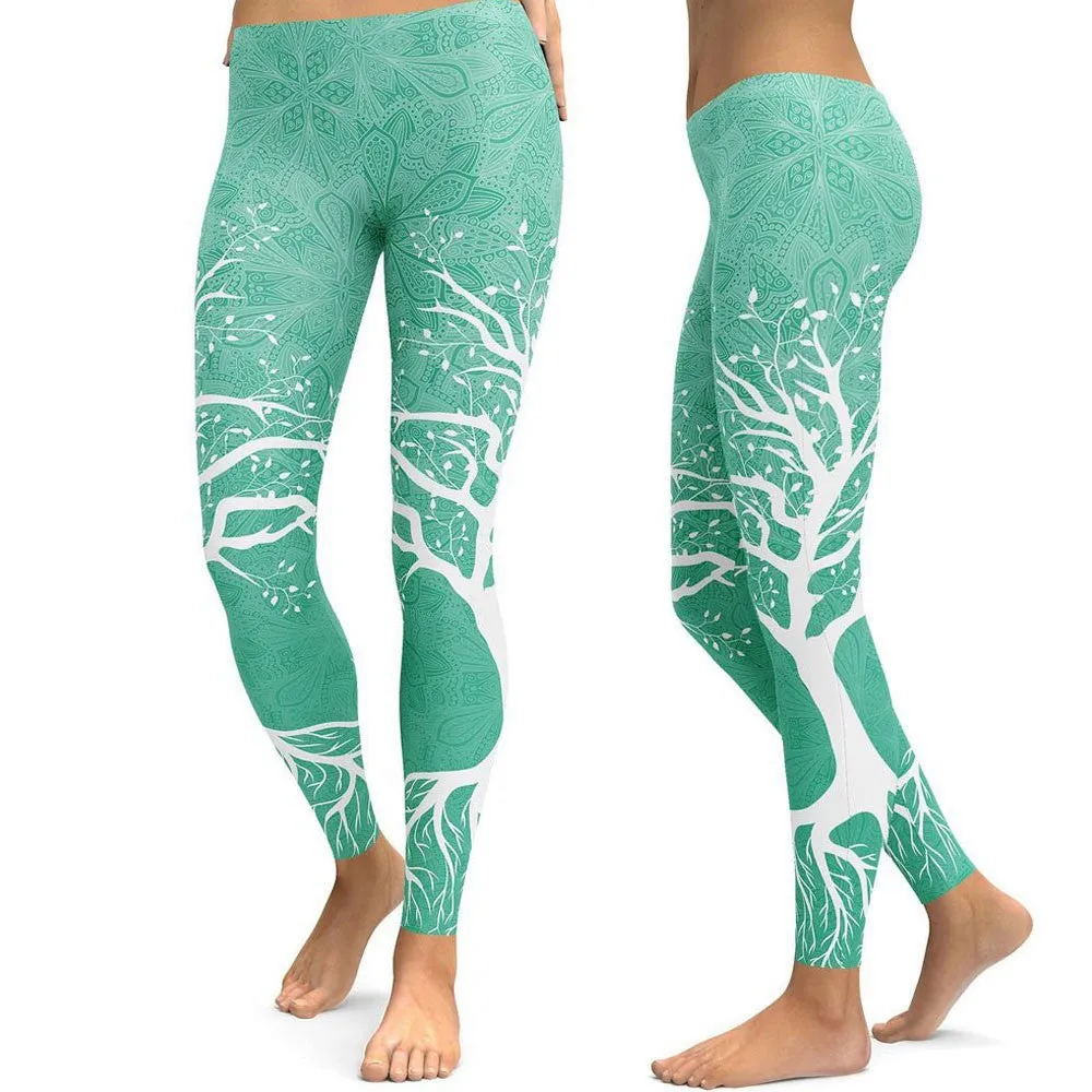 Tree Printed Leggings