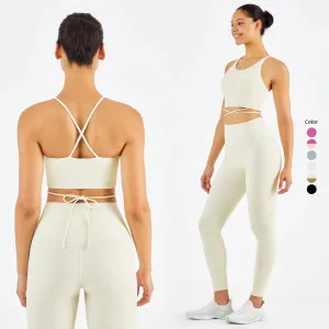 Trend4us Seamless Activewear Sports Bra Leggings Set