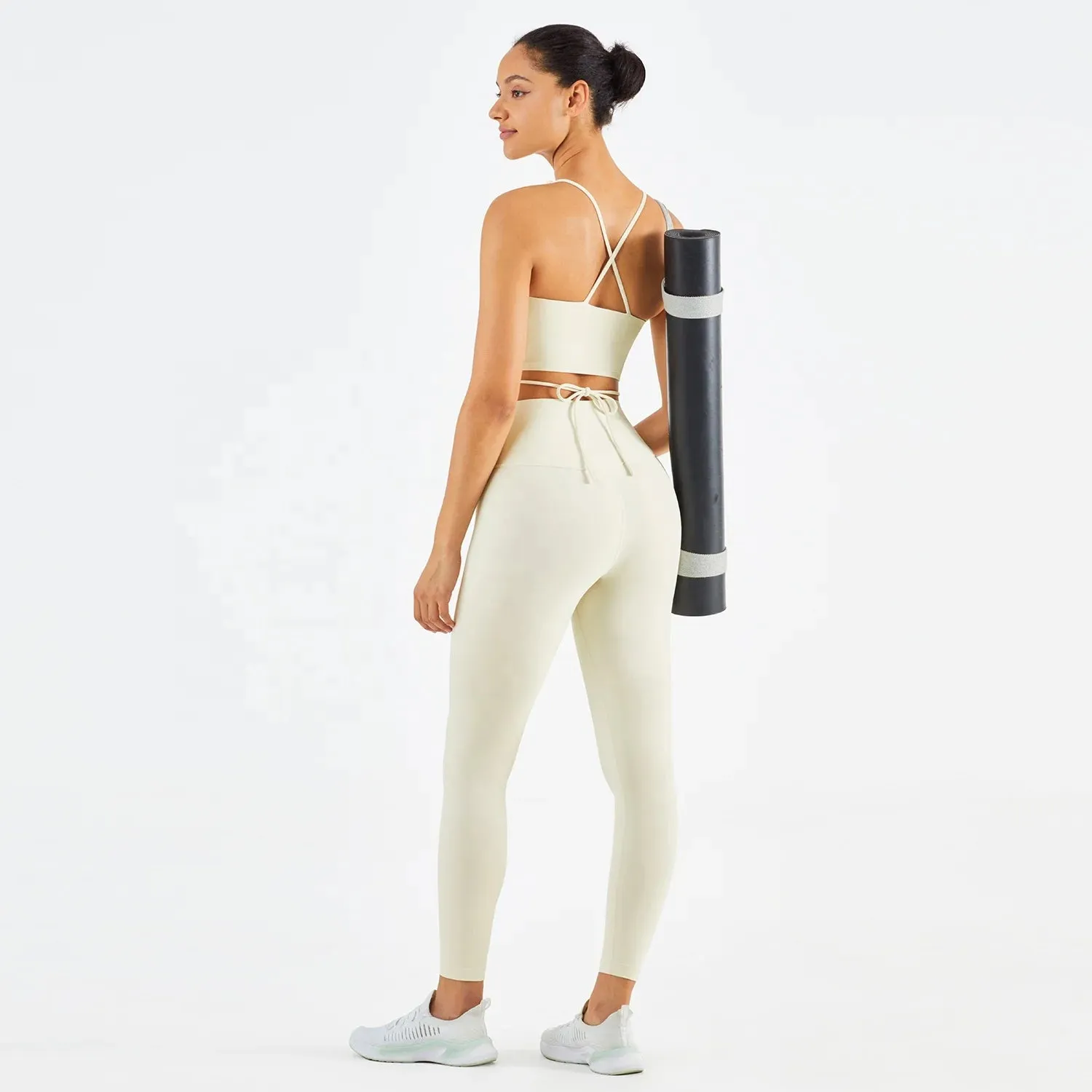 Trend4us Seamless Activewear Sports Bra Leggings Set