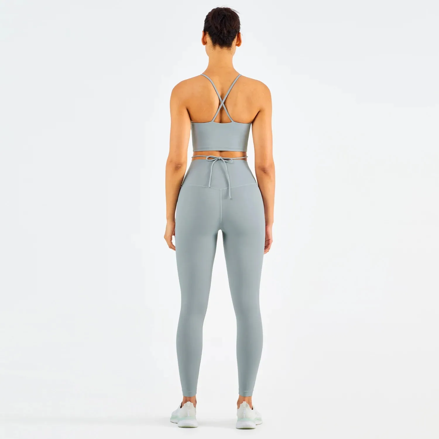Trend4us Seamless Activewear Sports Bra Leggings Set