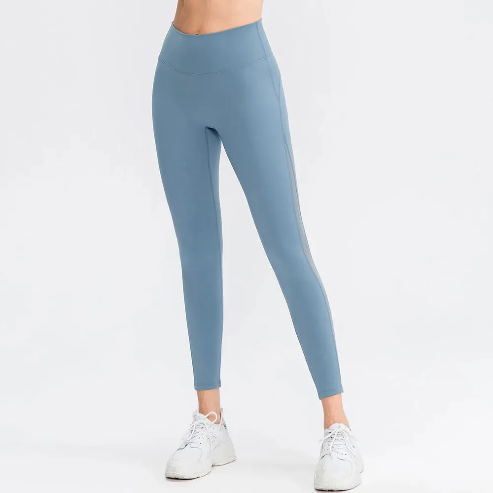 Ultra Comfort Mesh Yoga Leggings - High Waist Seamless Pants