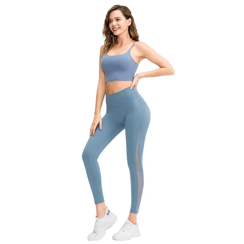 Ultra Comfort Mesh Yoga Leggings - High Waist Seamless Pants