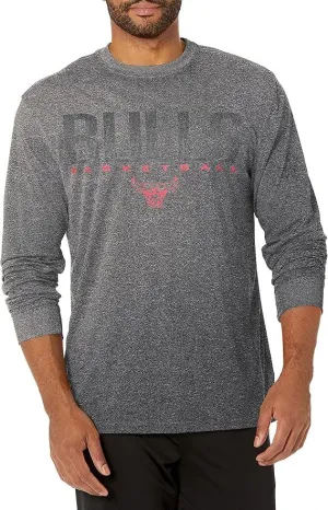 Ultra Game NBA Official Men‚Äôs Super Soft Game Day Long Sleeve T-Shirt - Unisex, Chicago Bulls|Chicago Bulls