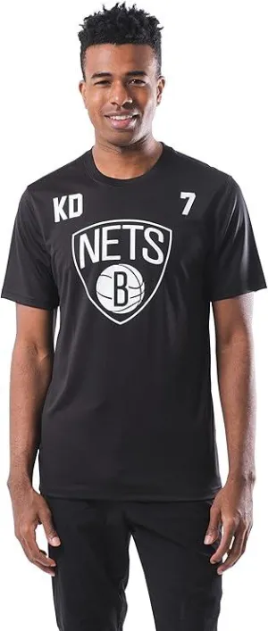 Ultra Game NBA Official Men‚Äôs Super Soft Players T-Shirt - Unisex, Brooklyn Nets - Kevin Durant, Team Color|Brooklyn Nets