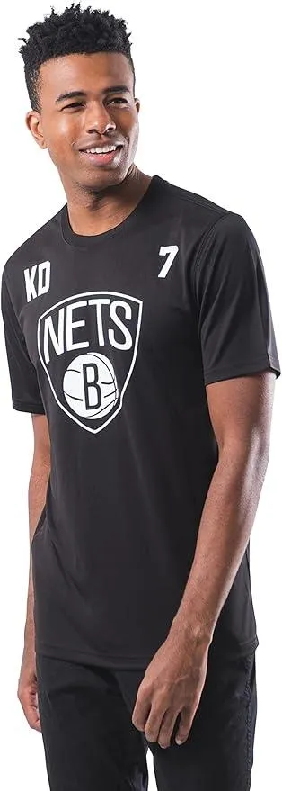 Ultra Game NBA Official Men‚Äôs Super Soft Players T-Shirt - Unisex, Brooklyn Nets - Kevin Durant, Team Color|Brooklyn Nets