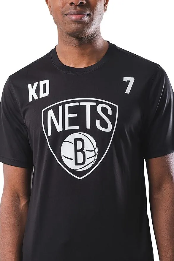 Ultra Game NBA Official Men‚Äôs Super Soft Players T-Shirt - Unisex, Brooklyn Nets - Kevin Durant, Team Color|Brooklyn Nets