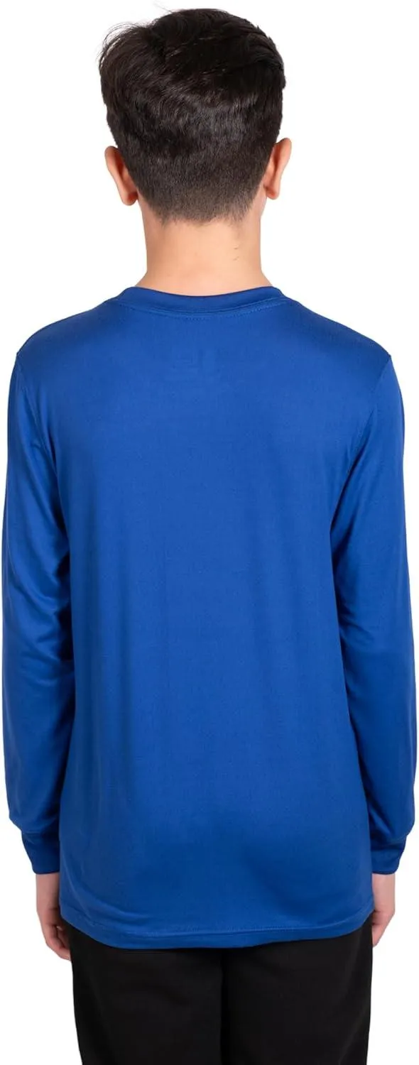 Ultra Game NBA Official Youth Super Soft Long Sleeve T-Shirt, Philadelphia 76ers, Team Color|Philadelphia 76ers
