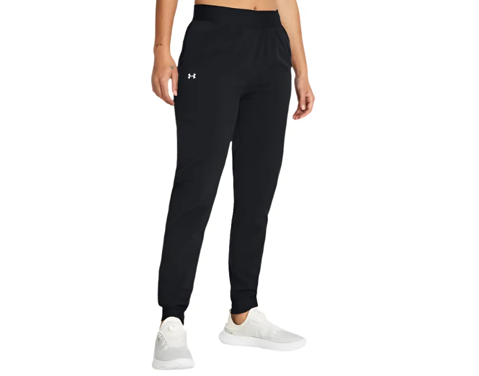 Under Armour Womens High Rise Woven Pants Black