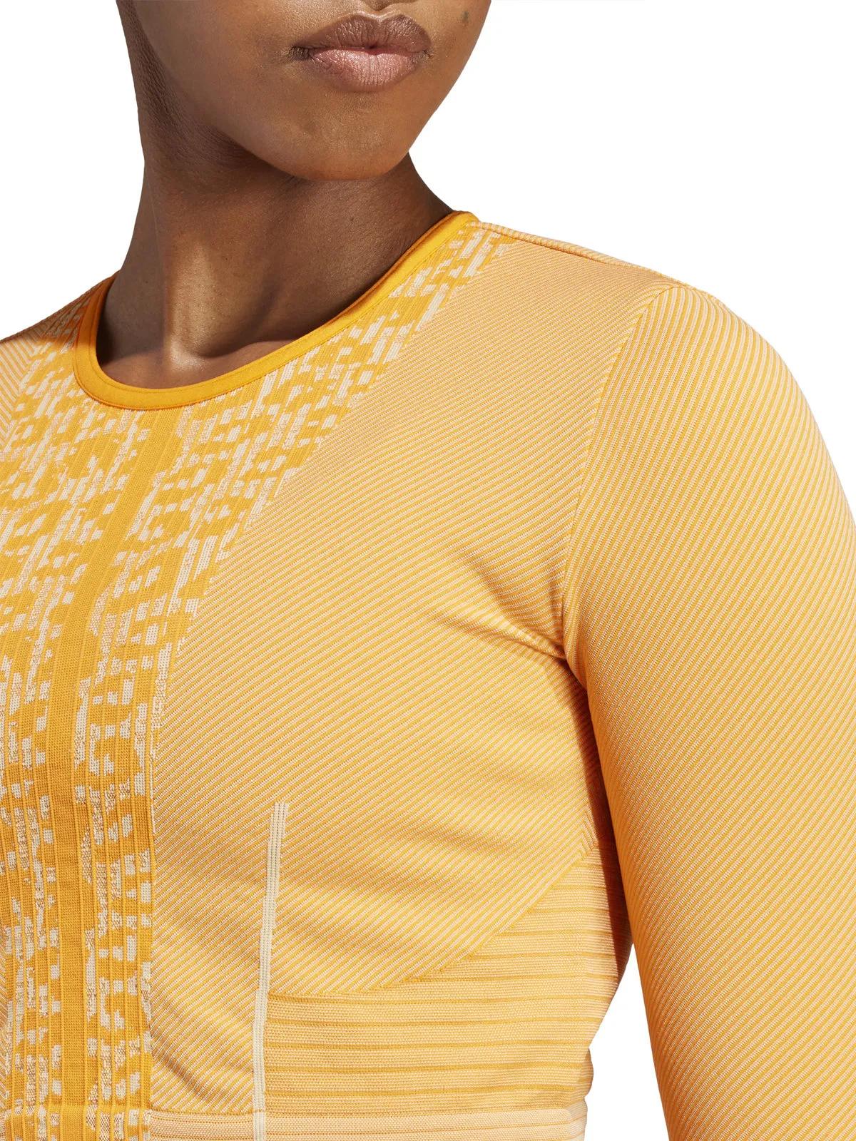 Unity Orange Leopard Seamless Yoga Crop Top