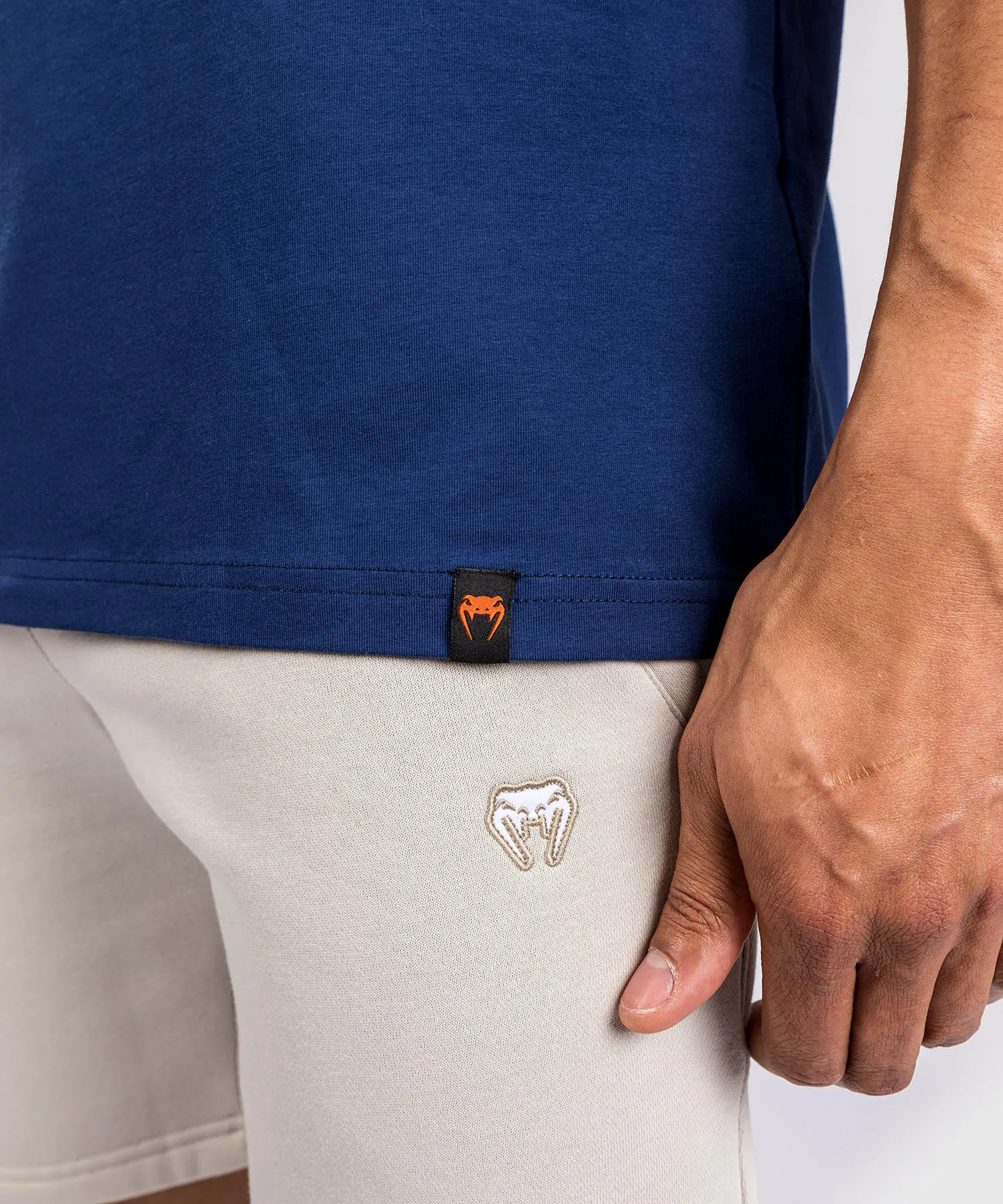 Venum Classic T-Shirt - Navy Blue/Orange