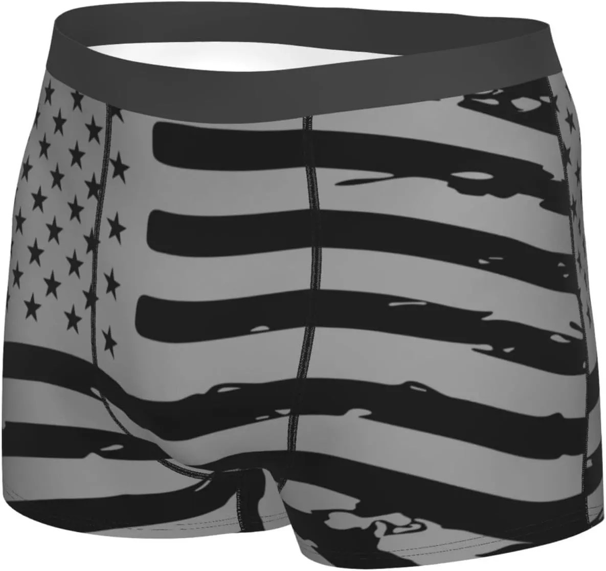 Vintage American Flag Men'S Boxer Briefs Breathable Underwear