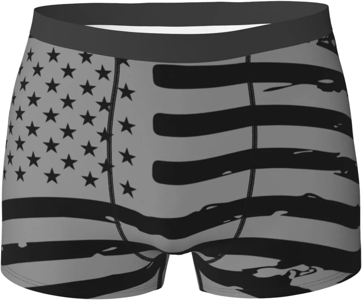 Vintage American Flag Men'S Boxer Briefs Breathable Underwear