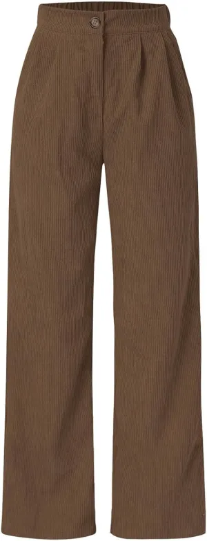Vintage Corduroy Pants Winter Flexible Work Capris with Pockets Straight Leg Water Resistant