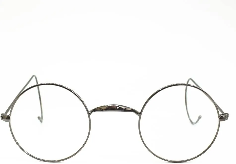 Vintage Round Eyeglasses Frames Antique Flexible Wire Rim Glasses Full Rim Unisex