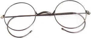 Vintage Round Eyeglasses Frames Antique Flexible Wire Rim Glasses Full Rim Unisex