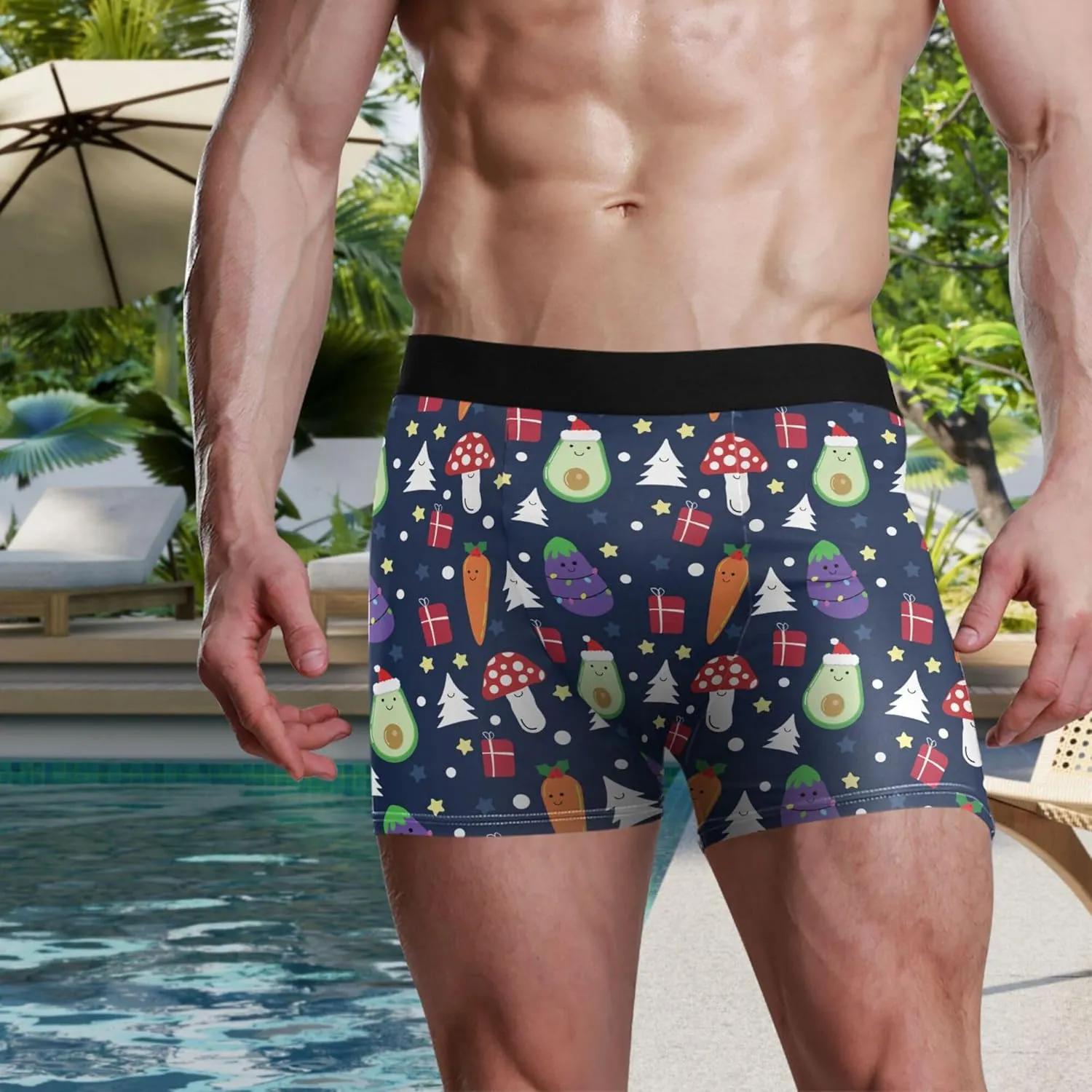 visesunny Men's Boxer Briefs Stretch Soft Lightweight Moisture-Wicking Underwear Men
