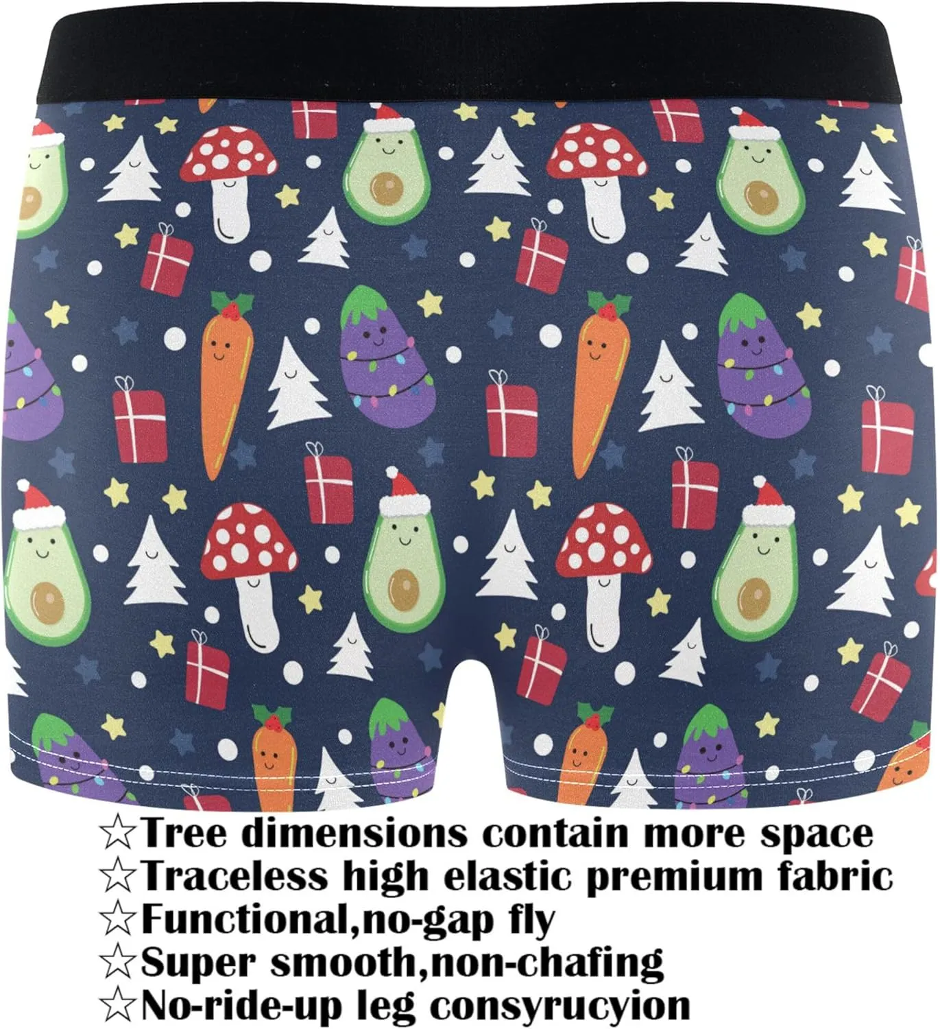visesunny Men's Boxer Briefs Stretch Soft Lightweight Moisture-Wicking Underwear Men