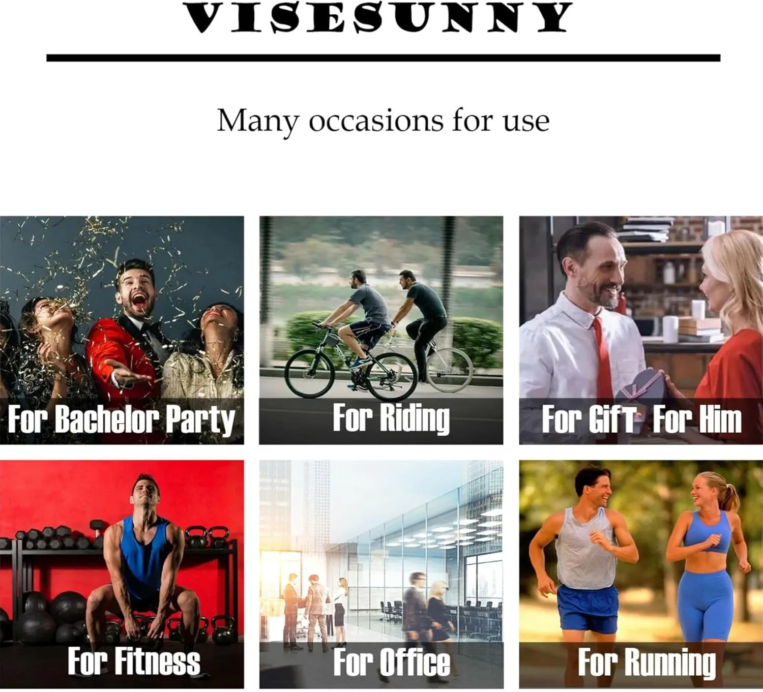 visesunny Mens Boxer Briefs Underwear Flyless Anti-Chafing Moisture Wicking Funny Underpants