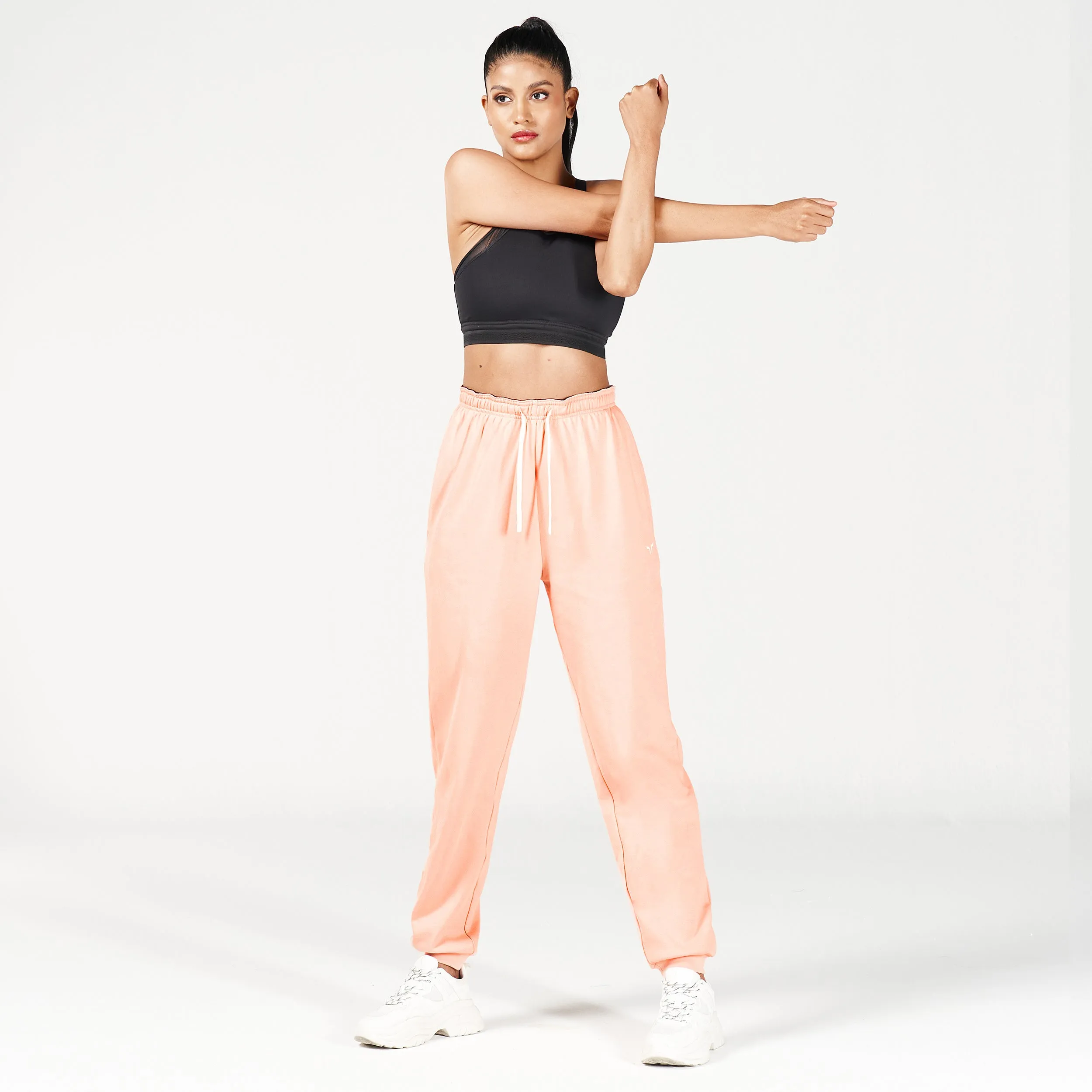Waistband Surprise Joggers - Pink Rose