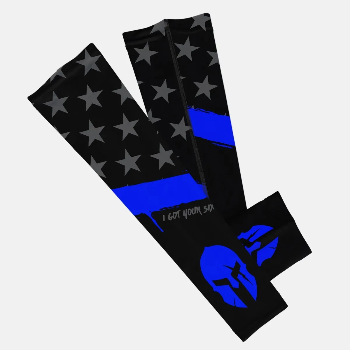 Warrior thin blue line Kids Arm Sleeve