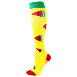 Watermelon Printed Compression Socks