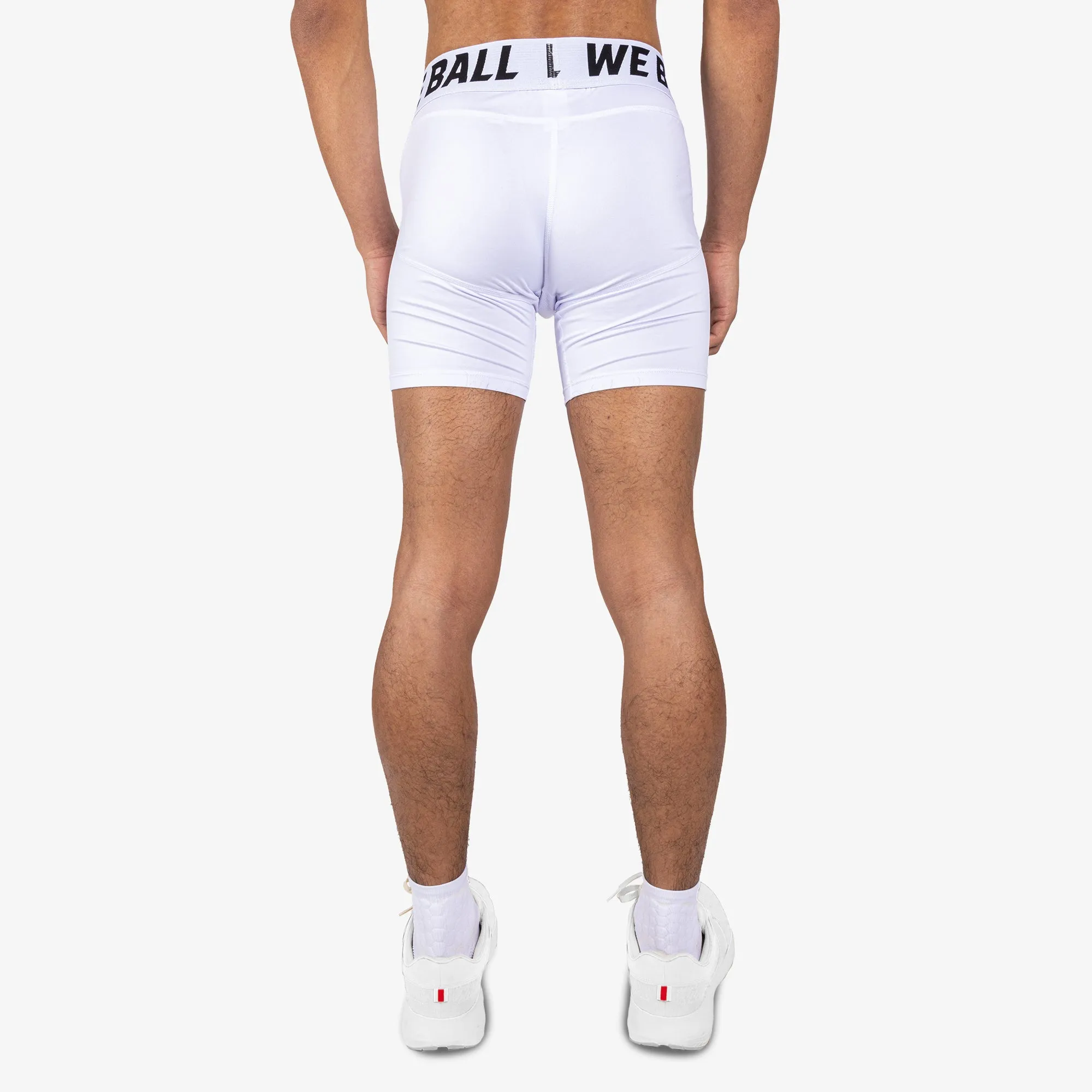 WBTECH™ COMPRESSION SHORTS 6" (WHITE)