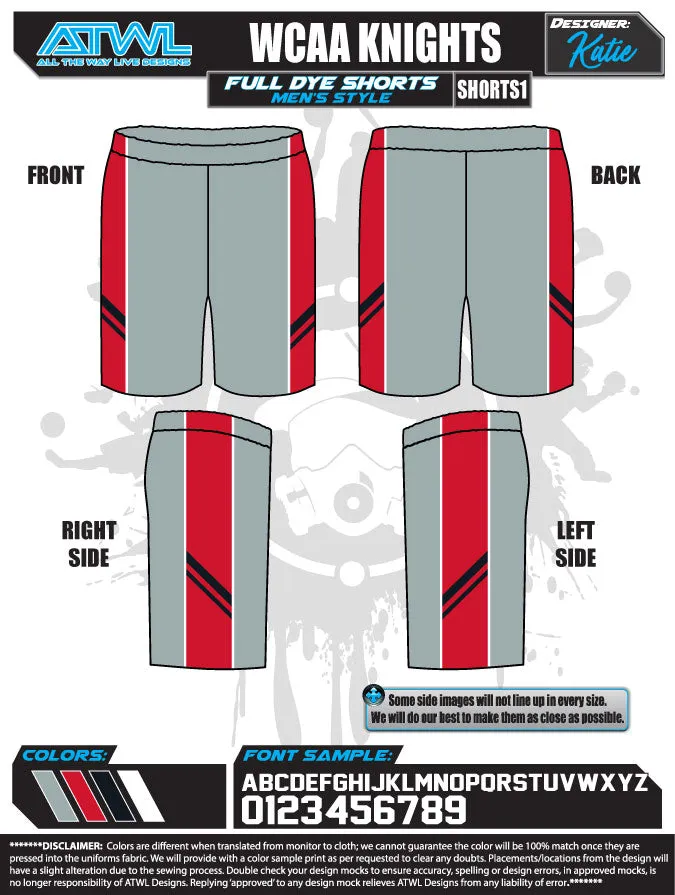 Wesley Chapel Basketball Full dye shorts