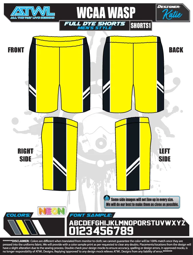 Wesley Chapel Basketball Full dye shorts