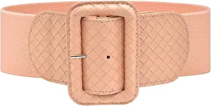 Wide Stretchy Belt for Women, Fashion Elastic Belts Ladies Waist Belt Stretchy Cinch Belts Waistband for Dresses