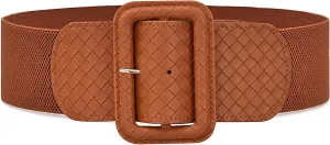 Wide Stretchy Belt for Women, Fashion Elastic Belts Ladies Waist Belt Stretchy Cinch Belts Waistband for Dresses