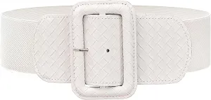 Wide Stretchy Belt for Women, Fashion Elastic Belts Ladies Waist Belt Stretchy Cinch Belts Waistband for Dresses