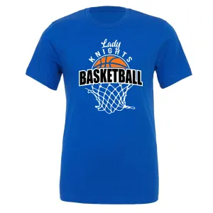 Windsor - Lady Knights Basketball and Basketball Net - Royal (Tee/DriFit/Hoodie/Sweatshirt)