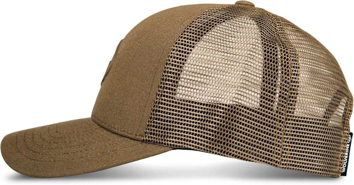 Wolverine Trucker Hat | Mesh Back | Snapback | Adjustable | Rugged | Durable | Workwear