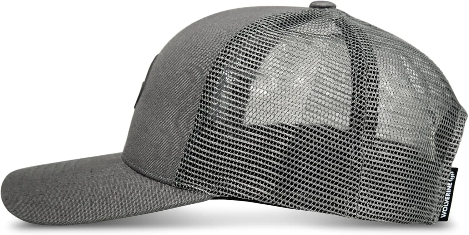Wolverine Trucker Hat | Mesh Back | Snapback | Adjustable | Rugged | Durable | Workwear