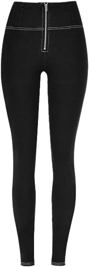 Woman High Waist Push Up Jeans