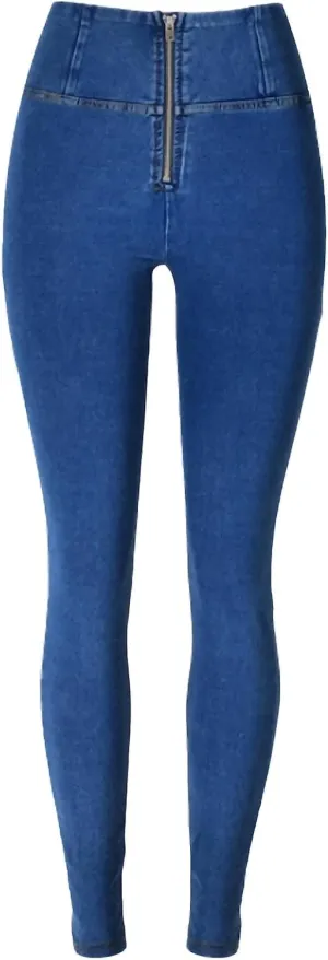 Woman High Waist Push Up Jeans