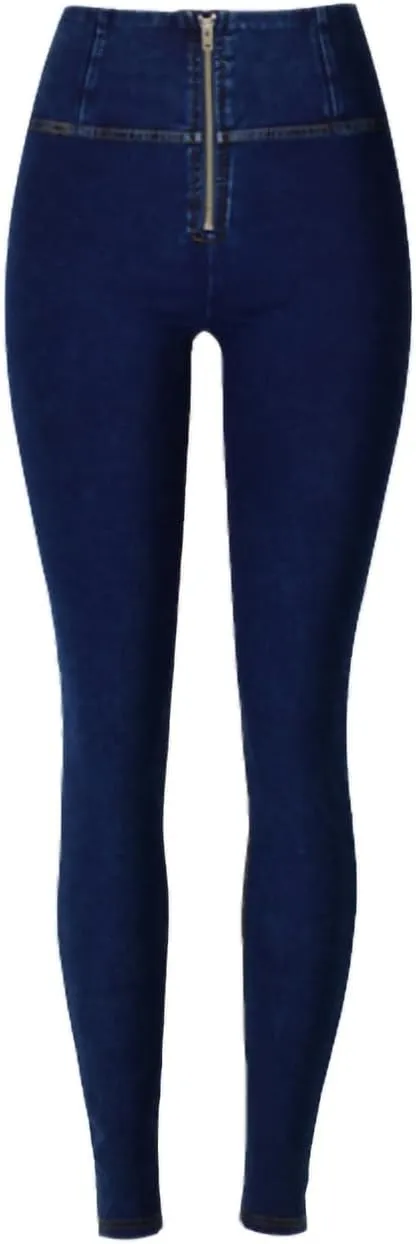 Woman High Waist Push Up Jeans