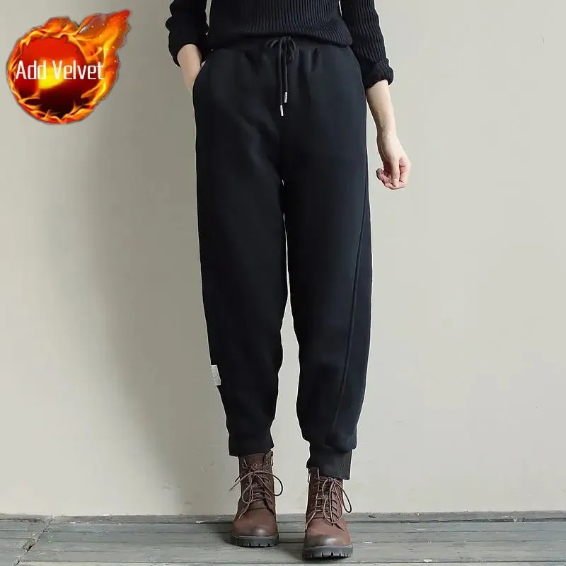 Woman Trousers Cotton Sports Pants Baggy Korean Fashion Sweatpants