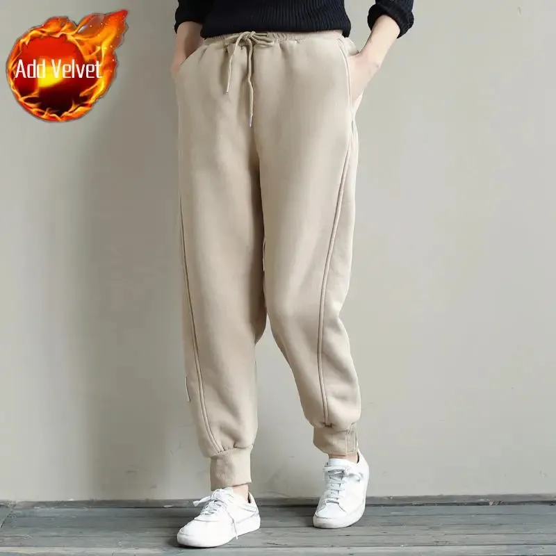 Woman Trousers Cotton Sports Pants Baggy Korean Fashion Sweatpants